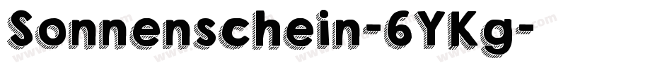 Sonnenschein-6YKg字体转换