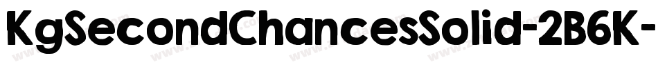 KgSecondChancesSolid-2B6K字体转换