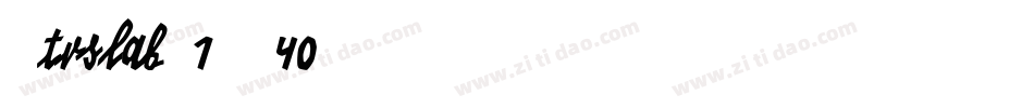 Mtrslab-1GD40字体转换