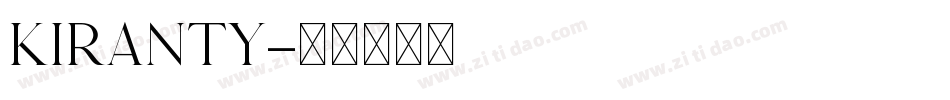 Kiranty字体转换