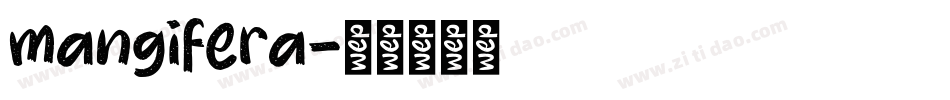 mangifera字体转换