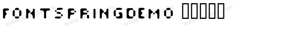 FONTSPRINGDEMO字体转换