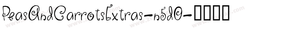 PeasAndCarrotsExtras-n5d0字体转换