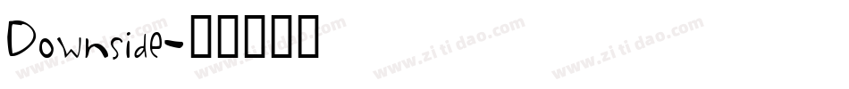 Downside字体转换