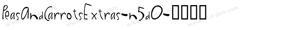 PeasAndCarrotsExtras-n5d0字体转换