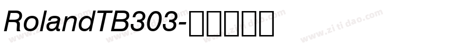 RolandTB303字体转换