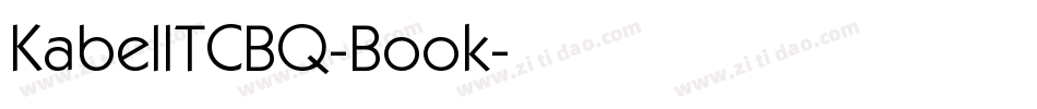 KabelITCBQ-Book字体转换