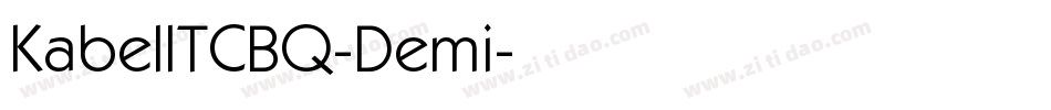 KabelITCBQ-Demi字体转换