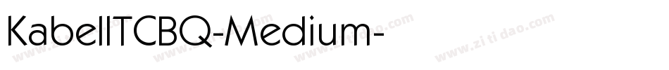 KabelITCBQ-Medium字体转换