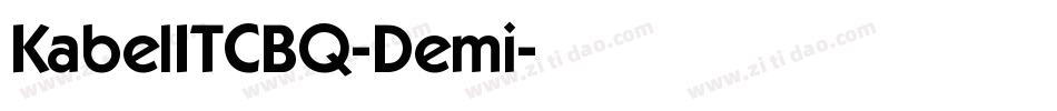 KabelITCBQ-Demi字体转换