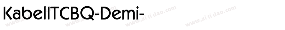 KabelITCBQ-Demi字体转换