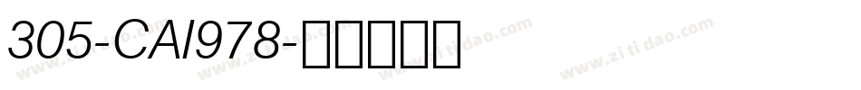 305-CAI978字体转换