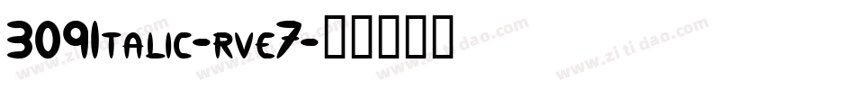 309Italic-rve7字体转换