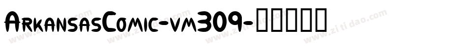 ArkansasComic-vm309字体转换