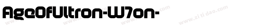 AgeOfUltron-W7on字体转换
