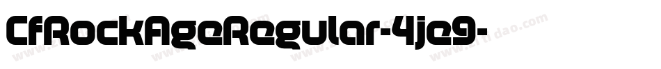 CfRockAgeRegular-4je9字体转换
