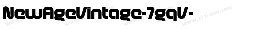 NewAgeVintage-7gqV字体转换