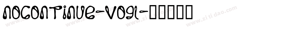 NoContinue-Vogl字体转换