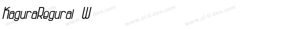 KaguraRegural-W679字体转换