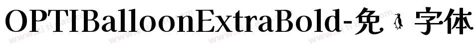 OPTIBalloonExtraBold字体转换