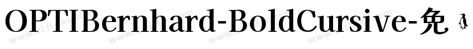 OPTIBernhard-BoldCursive字体转换