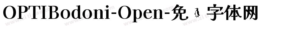 OPTIBodoni-Open字体转换