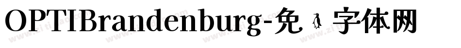 OPTIBrandenburg字体转换