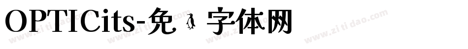 OPTICits字体转换