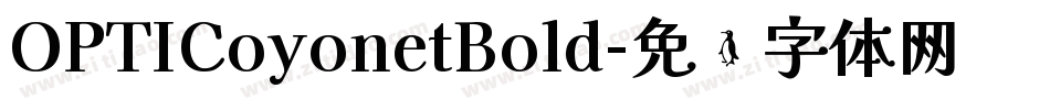 OPTICoyonetBold字体转换