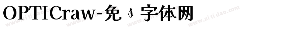 OPTICraw字体转换