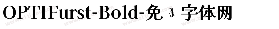 OPTIFurst-Bold字体转换