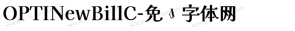 OPTINewBillC字体转换
