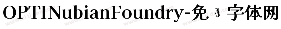 OPTINubianFoundry字体转换