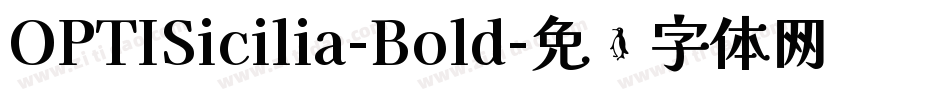 OPTISicilia-Bold字体转换