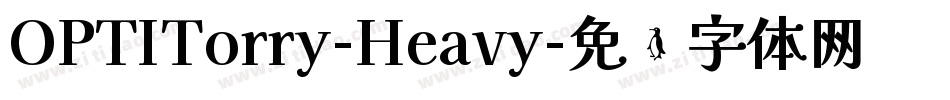 OPTITorry-Heavy字体转换