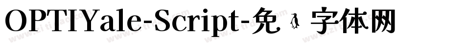 OPTIYale-Script字体转换