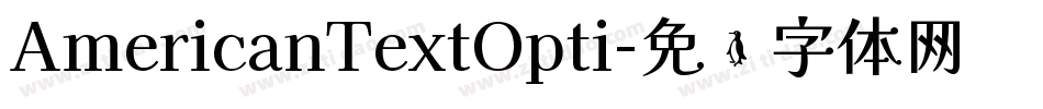 AmericanTextOpti字体转换