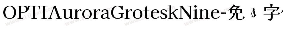 OPTIAuroraGroteskNine字体转换