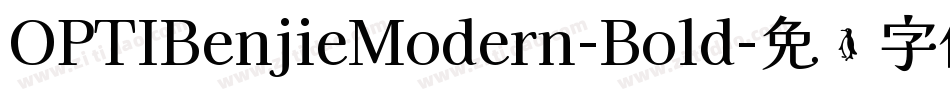 OPTIBenjieModern-Bold字体转换
