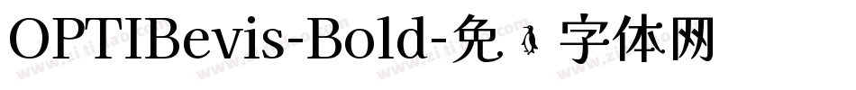 OPTIBevis-Bold字体转换