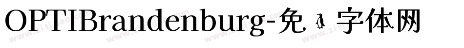 OPTIBrandenburg字体转换