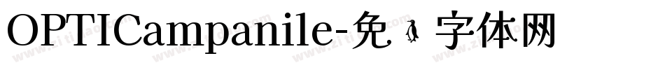 OPTICampanile字体转换