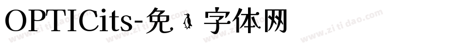 OPTICits字体转换