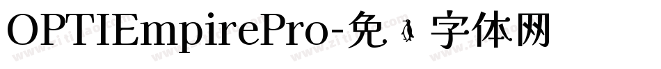 OPTIEmpirePro字体转换