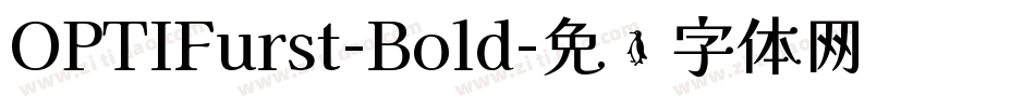 OPTIFurst-Bold字体转换