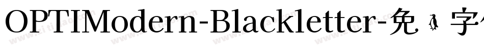 OPTIModern-Blackletter字体转换