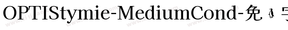 OPTIStymie-MediumCond字体转换