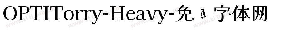 OPTITorry-Heavy字体转换