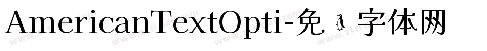AmericanTextOpti字体转换