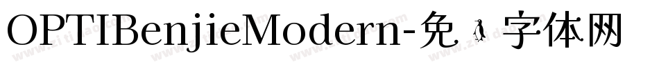 OPTIBenjieModern字体转换